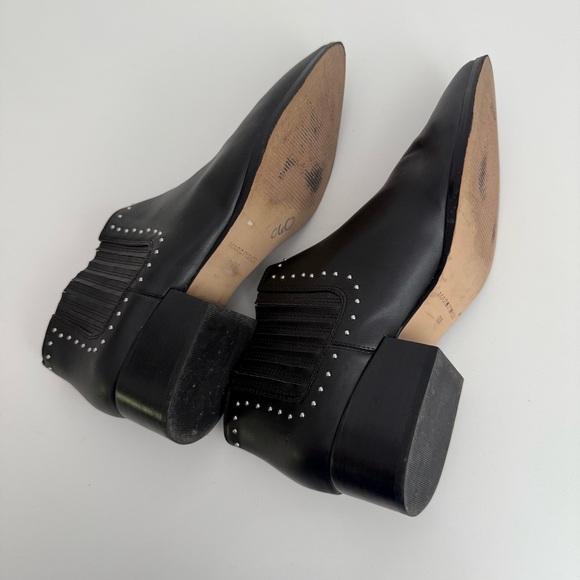 Marc Fisher Womens Black Leather Studded Chelsea Ankle Boots Western Size 9 - Picture 6 of 6